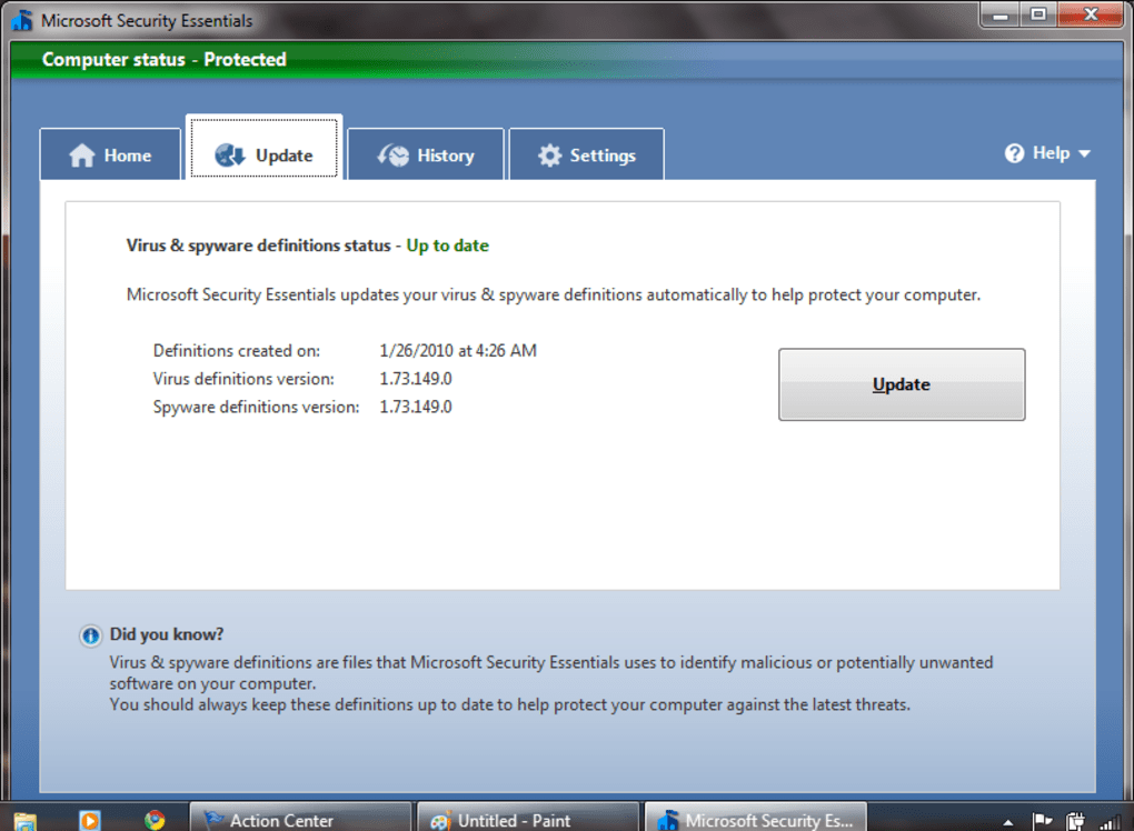 Microsoft security essentials free download